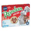 Pillsbury Sugar Cookie Dough, Reindeer, Ready to Bake 20Ct