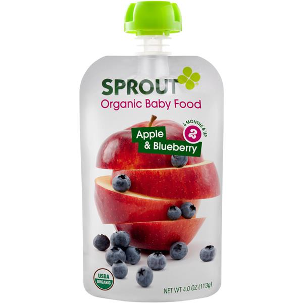 Sprout Organic Stage 2 Baby Food Apple & Blueberry HyVee Aisles