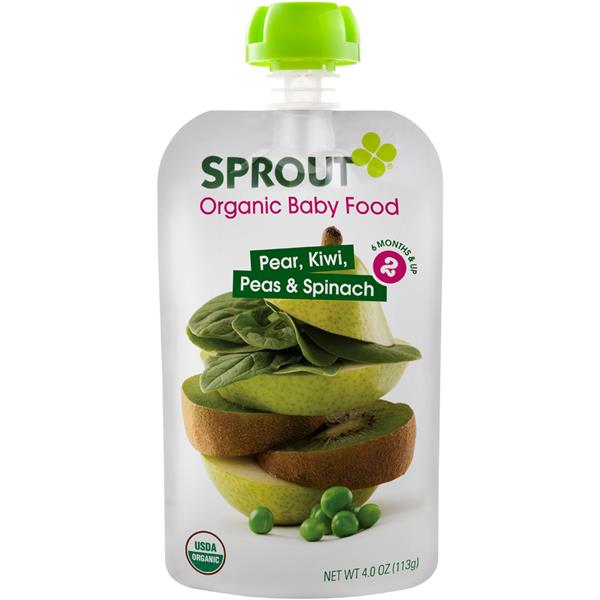 Sprout Organic Stage 2 Baby Food Pear, Kiwi, Peas & Spinach HyVee