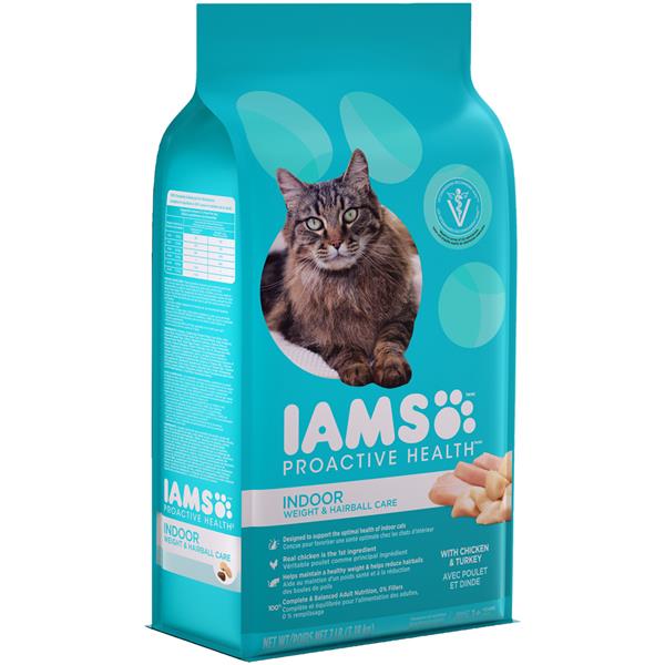Iams Proactive Health Indoor Weight & Hairball Care Cat Food with