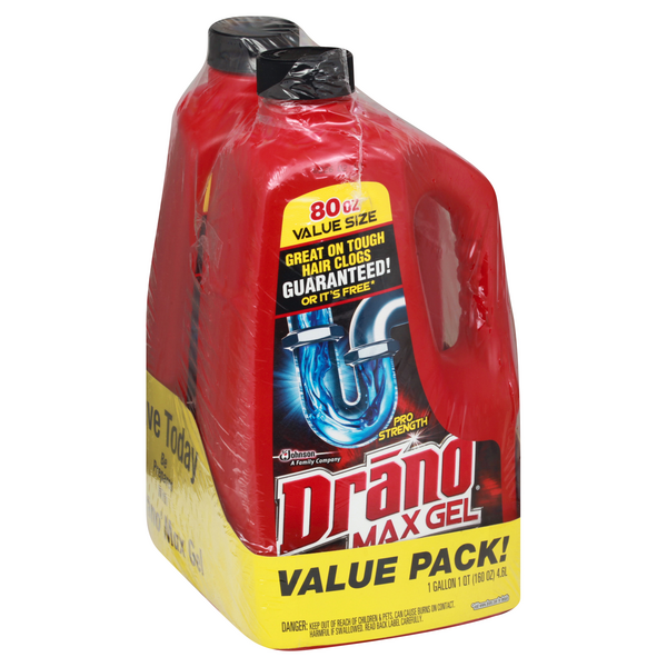 Drano Max Gel Clog Value Pack HyVee Aisles Online Grocery Shopping