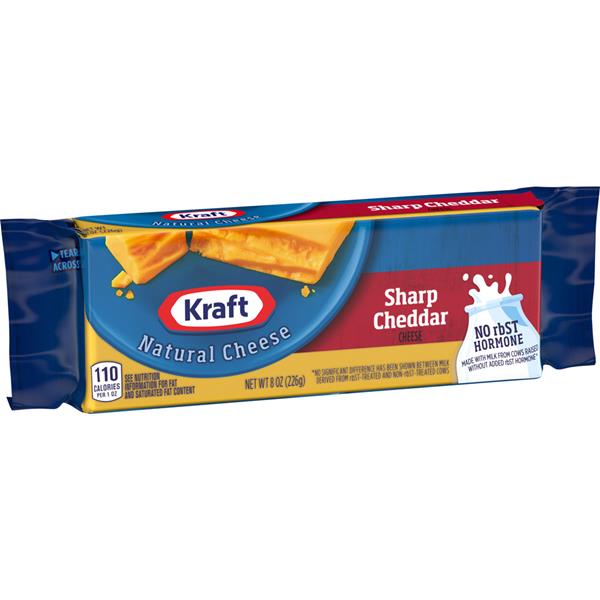 Kraft Sharp Cheddar Cheese Brick | Hy-Vee Aisles Online Grocery Shopping