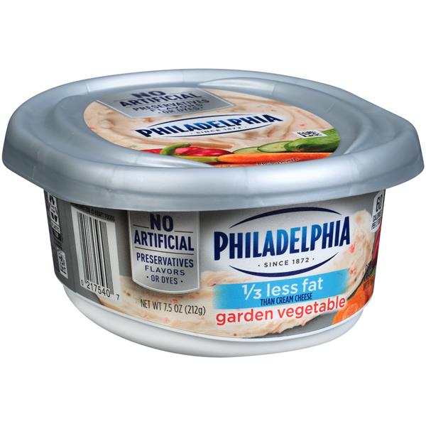 Philadelphia 1 3 Less Fat Garden Vegetable Cream Cheese Spread