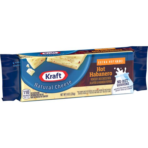 Kraft Natural Cheese Hot Habanero Monterey Jack Cheese HyVee Aisles