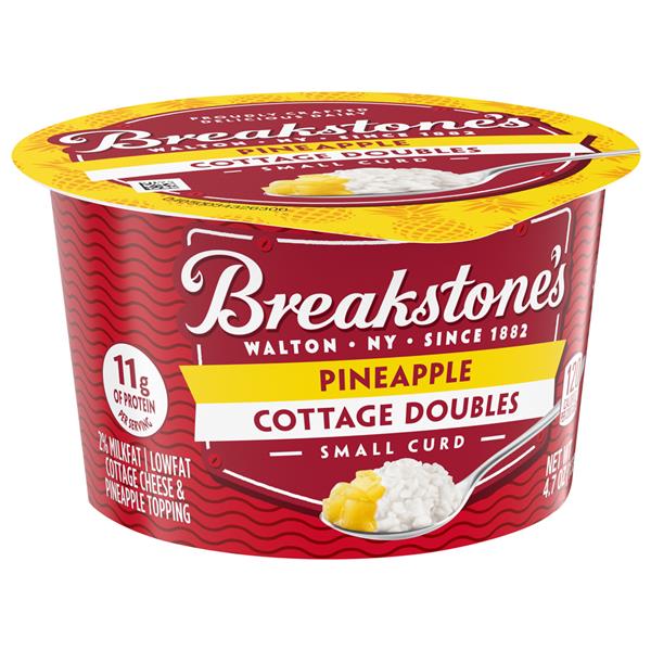 Breakstone S Cottage Doubles Pineapple Cottage Cheese 4 7 Oz Cup