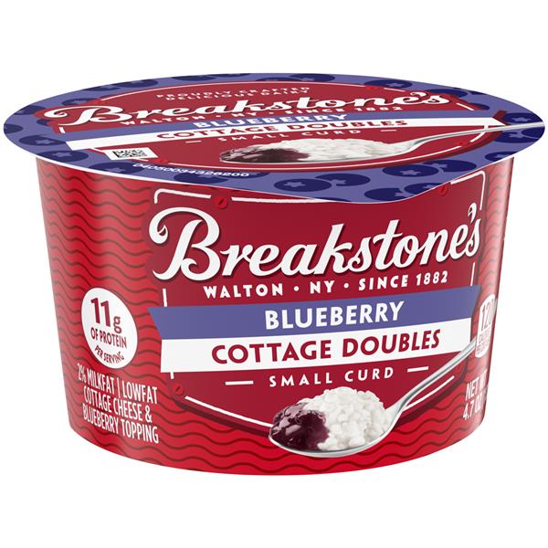 Breakstone S Cottage Doubles Blueberry Cottage Cheese 4 7 Oz Cup