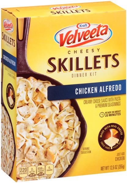 Kraft Velveeta Cheesy Skillets Chicken Alfredo Dinner Kit | Hy-Vee ...