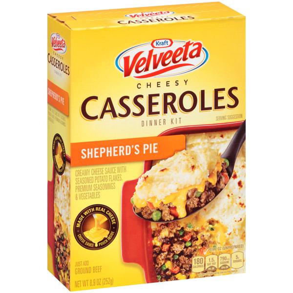 Kraft Velveeta Cheesy Casseroles Shepherds Pie Dinner Kit 8.9 oz. Box  HyVee Aisles Online 