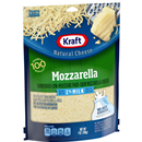 Kraft Shredded Mozzarella Cheese Made With 2% Milk