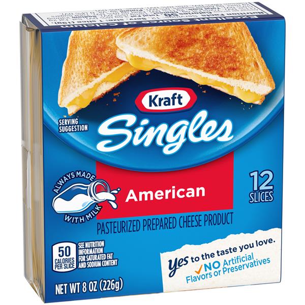 Kraft Singles American Cheese Slices 12Ct | Hy-Vee Aisles Online ...