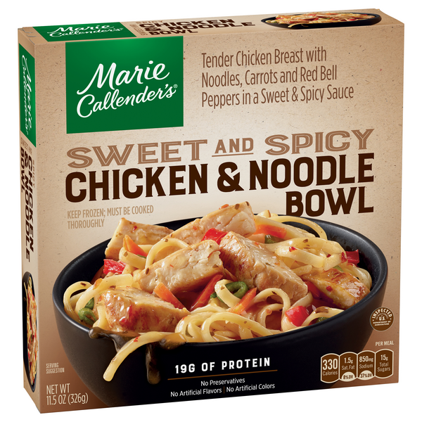 Marie Callender S Sweet Spicy Chicken And Noodle Bowl Hy Vee Aisles Online Grocery Shopping