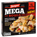 Banquet Mega Bowls, Spicy Chicken Queso Burrito Bowl