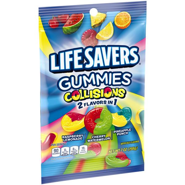 Lifesavers Gummies, Raspberry Lemonade/Cherry Watermelon/Pineapple ...