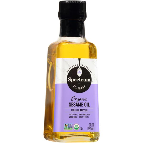 Spectrum Unrefined Medium Heat Organic Sesame Oil HyVee Aisles Online Grocery Shopping