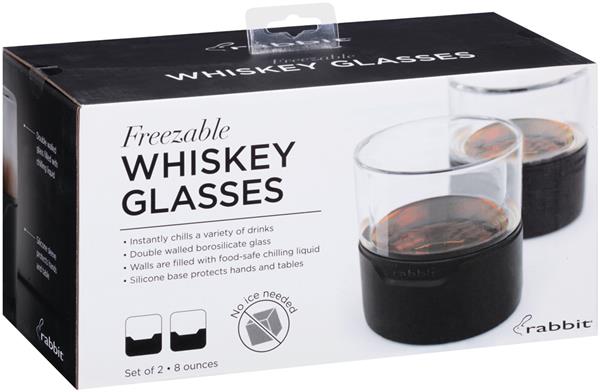 Rabbit Set of 2 Freezable Whiskey Glasses - R421208