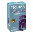 Trojan Sensitivity Ultra Thin  Lubricated Latex Condoms