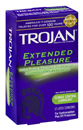 Trojan Pleasures Extended Climax Control Lubricant Premium Latex Condoms