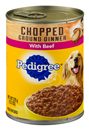 Pedigree Meaty Ground Dinner With Chopped Beef Wet Dog Food