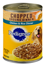 Pedigree Traditional Ground Dinner Chicken & Rice Dog Food 13.2 oz. Can
