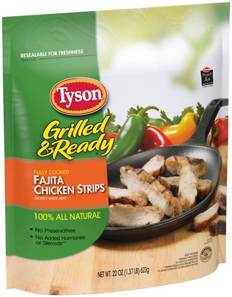 Tyson Grilled And Ready Fajita Chicken Strips Hy Vee Aisles Online Grocery Shopping