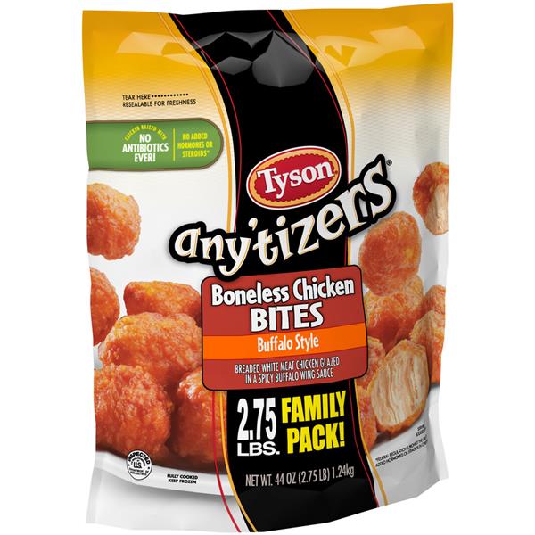 Tyson Any'Tizers Boneless Chicken Bites Buffalo Style | Hy-Vee Aisles ...