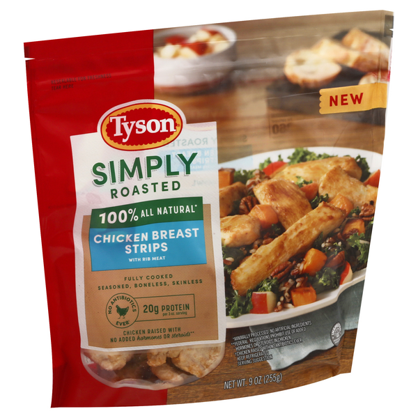 Tyson Simply Roasted Chicken Breast Strips With Rib Meat HyVee