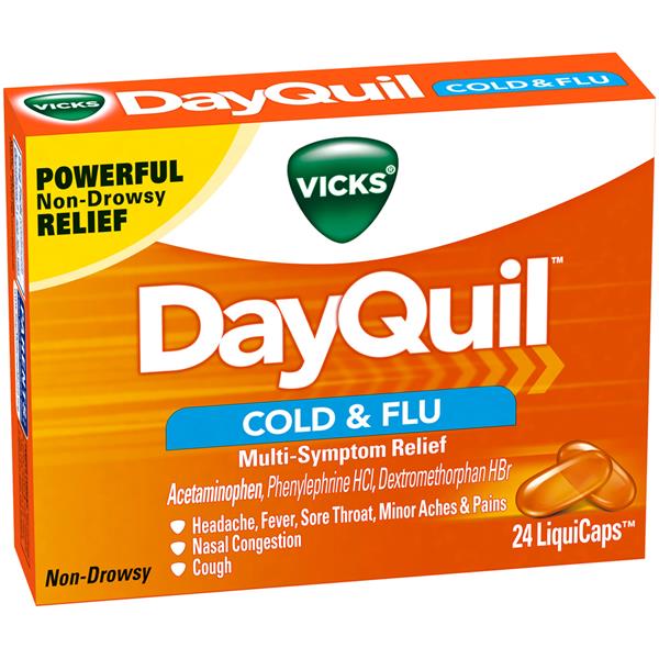 Vicks DayQuil Cold & Flu Multi-Symptom Relief LiquiCaps | Hy-Vee Aisles ...