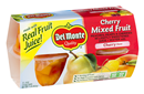 Del Monte Cherry Mixed Fruit In Light Syrup With Cherry Flavor 4 Pack