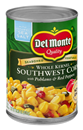 Del Monte Whole Kernel Southwest Corn with Poblano & Red Peppers