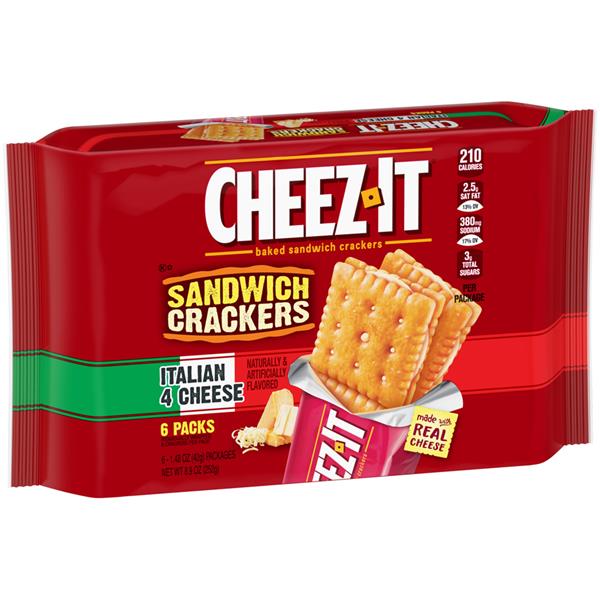 CheezIt Italian 4 Cheese Sandwich Crackers HyVee Aisles Online
