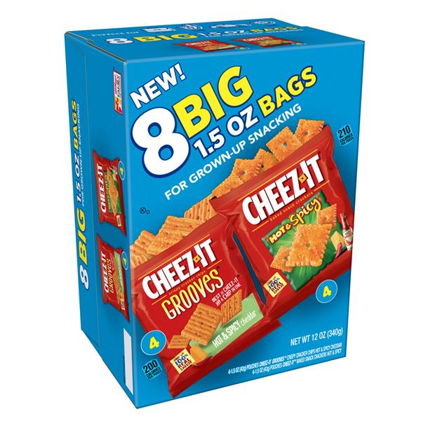 Cheez-It Hot & Spicy Cheez-It Grooves & Hot & Spicy Variety Pack 8