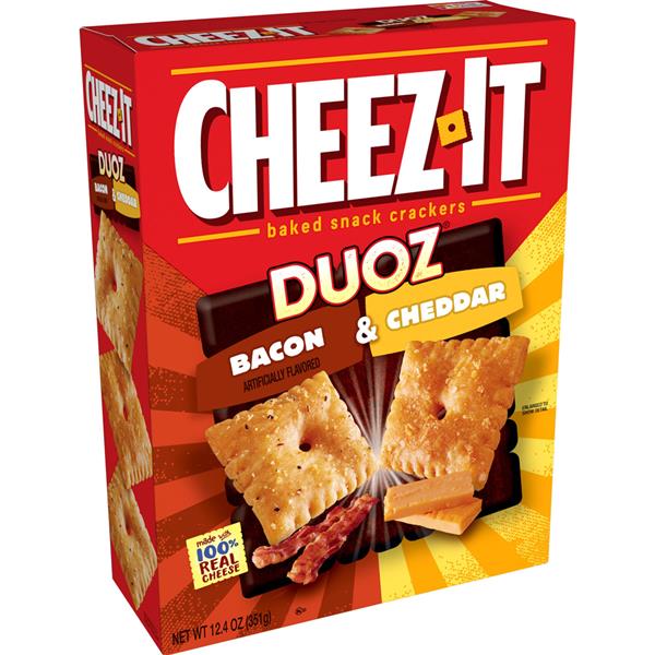 Cheez It Duoz® Bacon Cheddar Baked Snack Crackers 124 Oz Box Cheez 