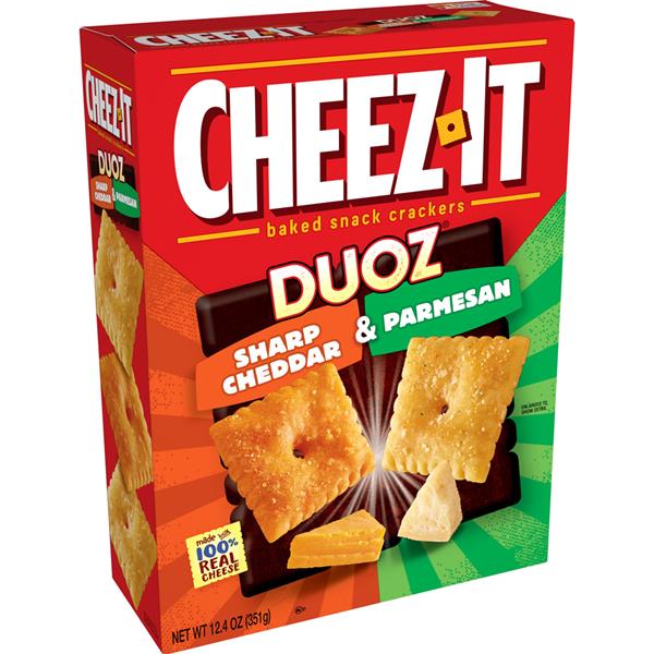 Cheez-It Duoz Sharp Cheddar &amp; Parmesan Baked Snack Crackers | Hy-Vee ...