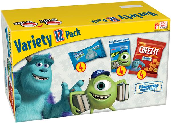 Kellogg's Disney/Pixar Monsters University Snacks Variety Pack 12 ct Box |  Hy-Vee Aisles Online Grocery Shopping