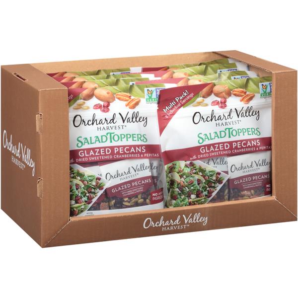 Orchard Valley Harvest Glazed Pecans Salad Toppers Multi Pack 8Ct Hy
