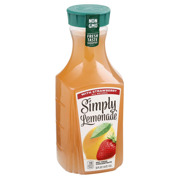 Simply Lemonade with Strawberry | Hy-Vee Aisles Online Grocery Shopping