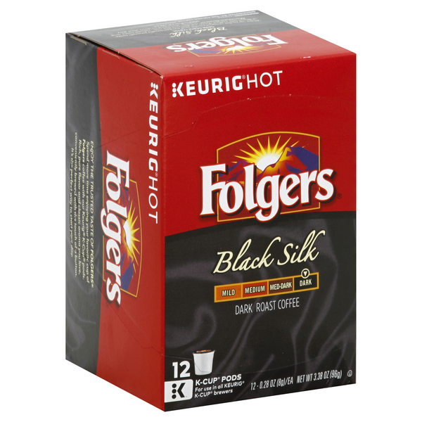 Folgers Black Silk Coffee K-Cups 12 - 0 