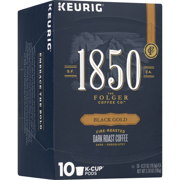 Folgers 1850 Black Gold K-Cups 10-0.37 oz ea | Hy-Vee Aisles Online