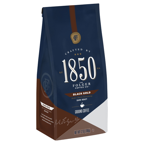 Folgers 1850 Black Gold Dark Ground Coffee HyVee Aisles Online