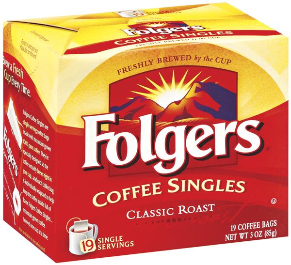 Folgers Classic Roast Coffee Singles 19Ct | Hy-Vee Aisles Online ...