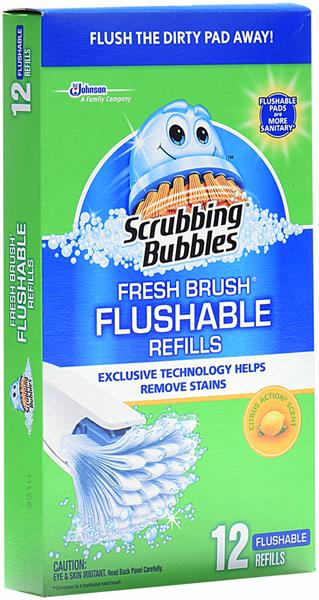 Scrubbing Bubbles Fresh Brush Flushable Refills Citrus Action Scent ...