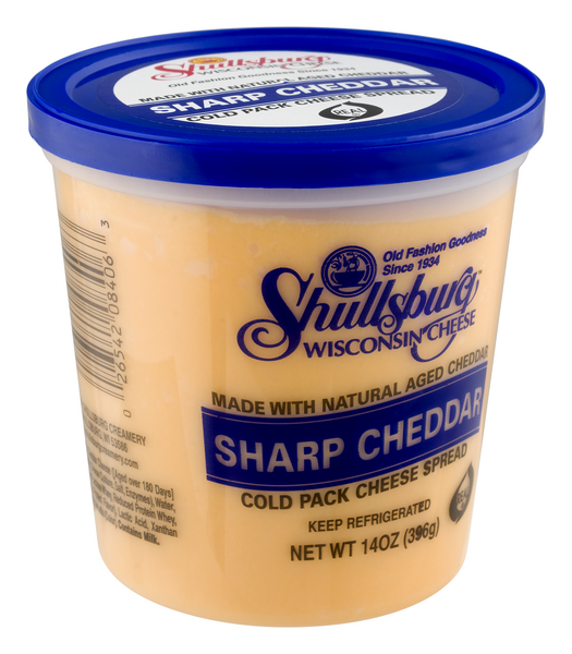 Shullsburg Wisconsin Cheese Cold Pack Cheese Spread Sharp Cheddar | Hy ...