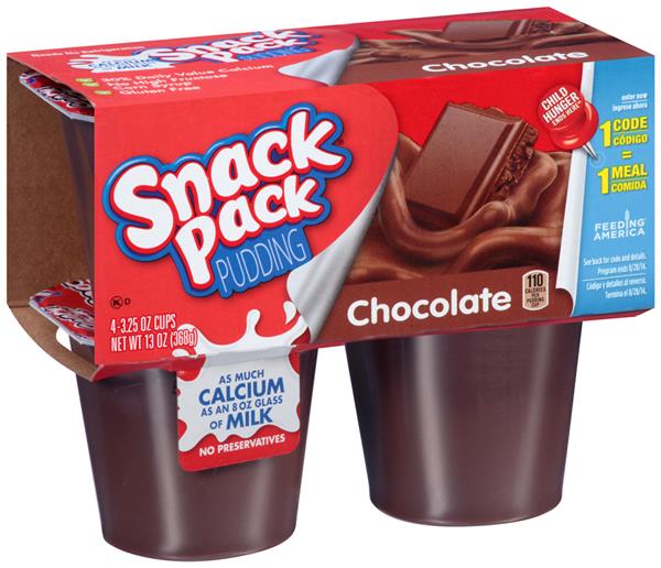 Snack Pack Chocolate Pudding Cups 4 Pack | Hy-Vee Aisles Online Grocery ...