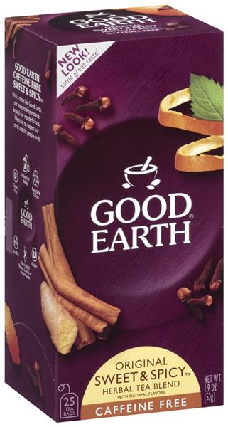 Good Earth Original Sweet & Spicy Caffeine Free Herbal Tea