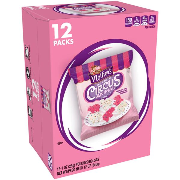 Mother's OnTheGo Circus Animal Crackers, 121 oz Pouches HyVee