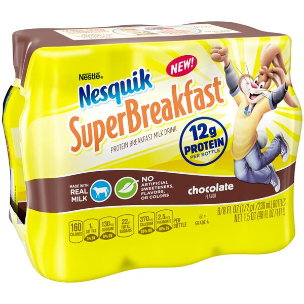 Nestle Nesquik SuperBreakfast Protein Breakfast Milk Drink, Chocolate