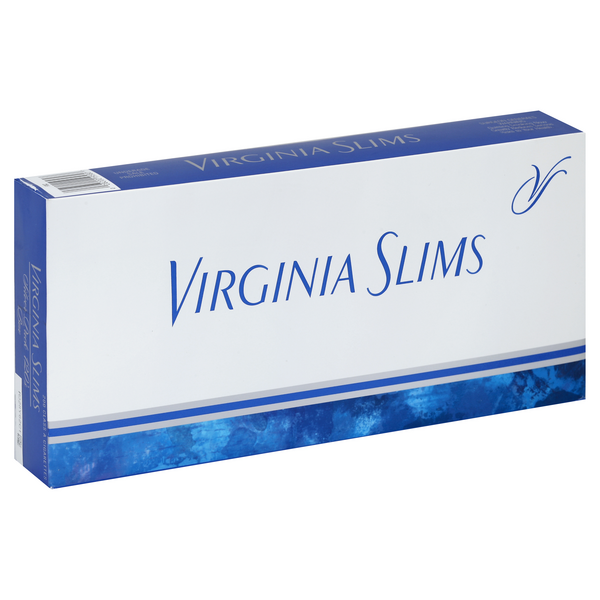 Virginia Slims Cigarettes, Silver Pack 120's, Box