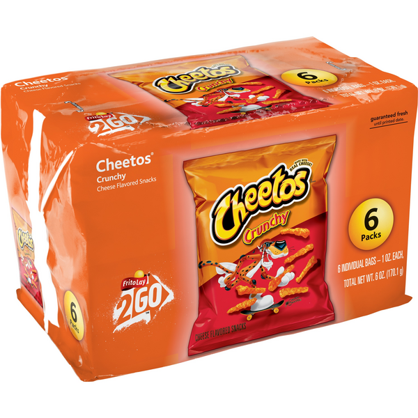 Cheetos® Crunchy Cheese Flavored Snacks, 6 pk / 1 oz - Harris Teeter