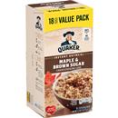 Quaker Instant Oatmeal Maple & Brown Sugar Value Pack 18-1.51 oz