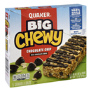 Quaker Big Chewy Chocolate Chip Granola Bars 5-1.48 oz Bars
